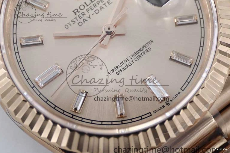 MiroTime 1230 AllSeason Day Date 40mm RG 904L Steel TWF 1:1 Best Edition RG Crystal Dial on RG Bracelet A 2350